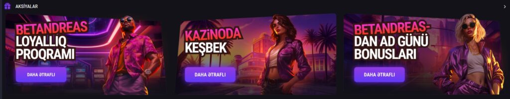 Betandras casino bonuslar Azərbaycan